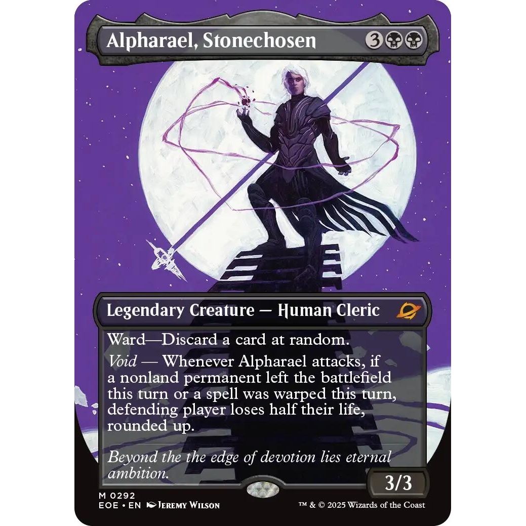 Image for Alpharael, Stonechosen (Borderless) (292) (EOE) - Magic: The Gathering