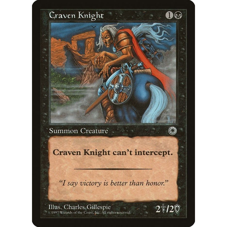 Image for Craven Knight (POR) - Magic: The Gathering