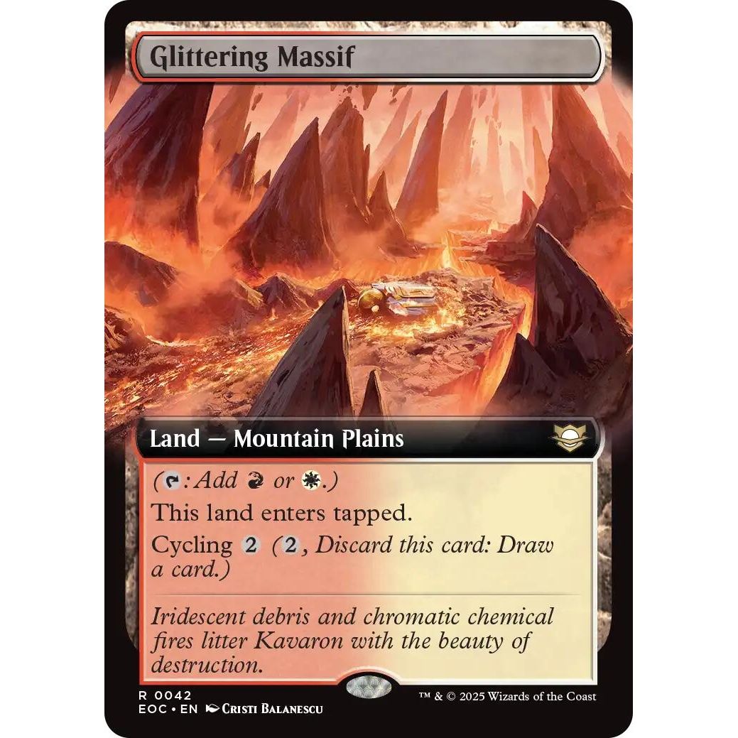 Image for Glittering Massif (Extended Art) (42) (EOC) - Magic: The Gathering