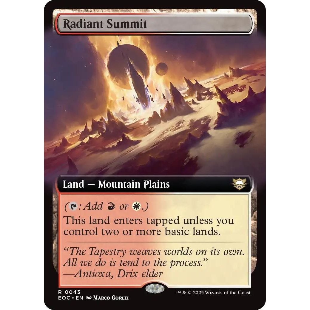 Image for Radiant Summit (Extended Art) (43) (EOC) - Magic: The Gathering