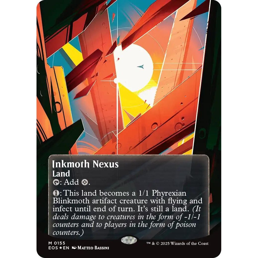 Image for Inkmoth Nexus (0155) (Borderless) (Galaxy Foil) (155) (EOS) - Magic: The Gathering