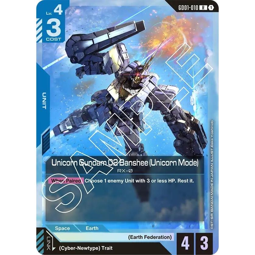 Image for Unicorn Gundam 02 Banshee (Unicorn Mode) (GD01-010) (GD01) - Gundam Card Game