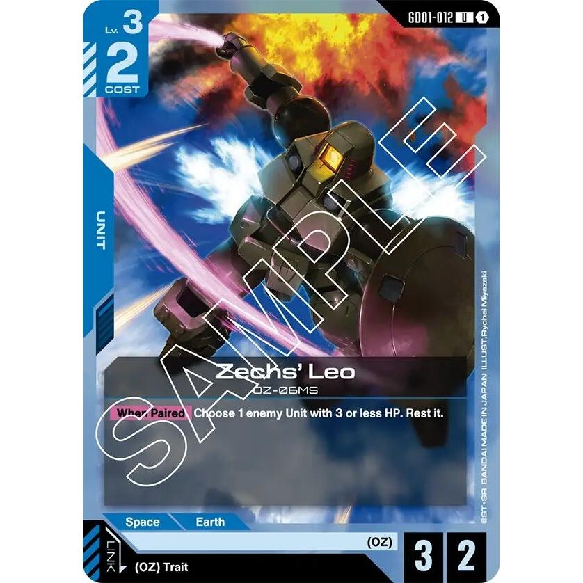 Image for Zechs' Leo (GD01-012) (GD01) - Gundam Card Game