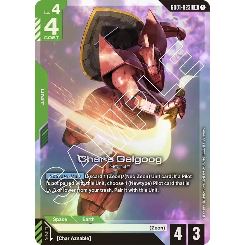 Image for Char's Gelgoog (GD01-023) (GD01) - Gundam Card Game