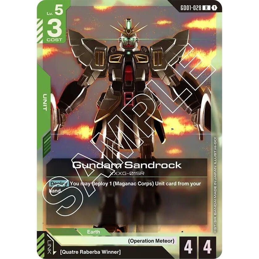 Image for Gundam Sandrock (GD01-028) (GD01) - Gundam Card Game