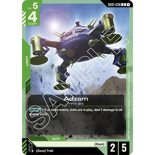 Image for Adzam (GD01-038) (GD01) - Gundam Card Game