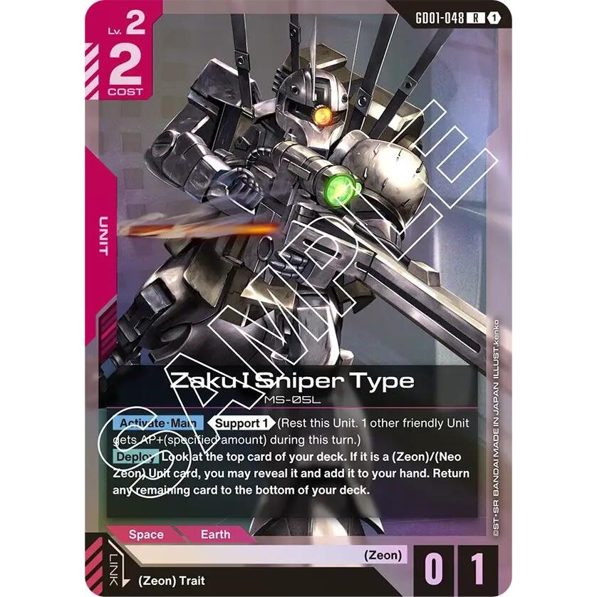 Image for Zaku I Sniper Type (GD01-048) (GD01) - Gundam Card Game