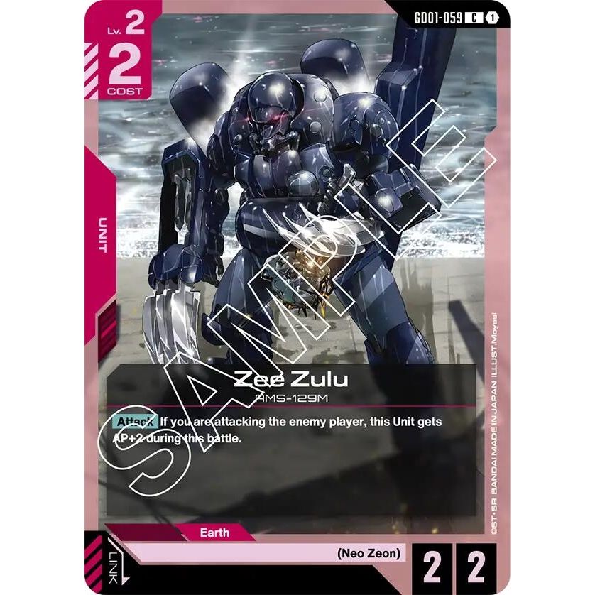 Image for Zee Zulu (GD01-059) (GD01) - Gundam Card Game