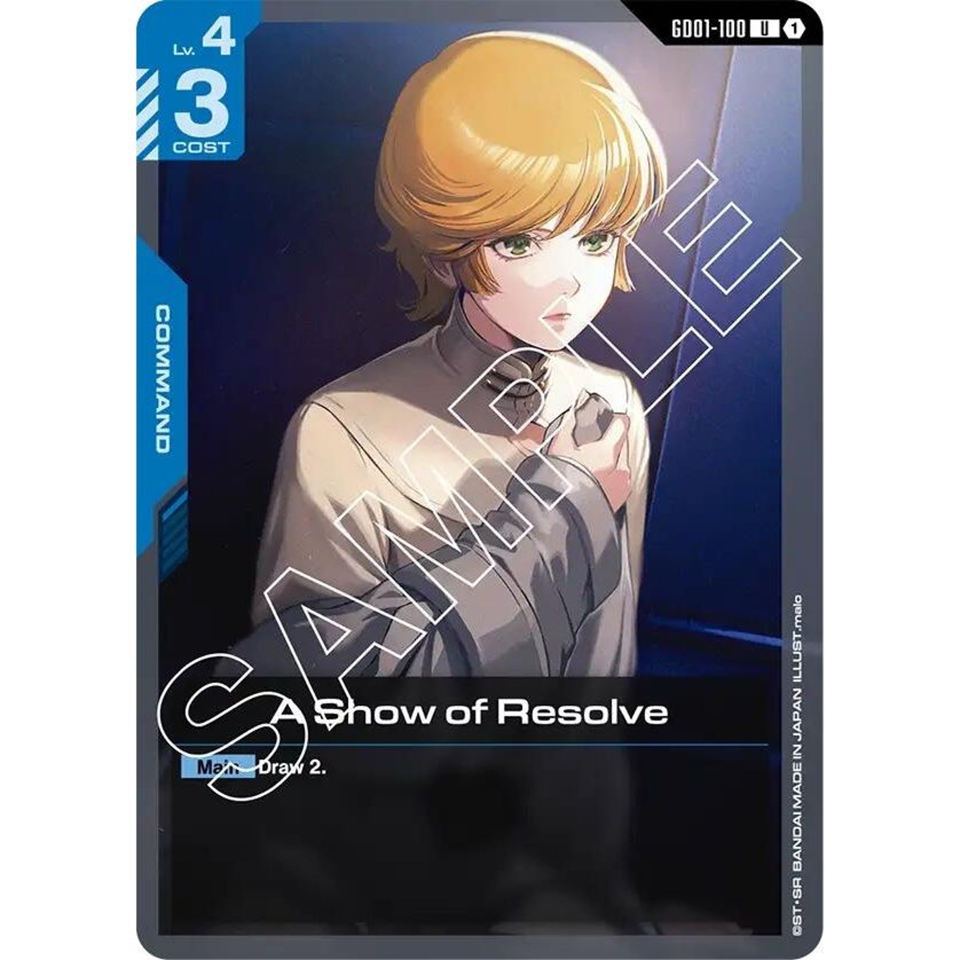 Image for A Show of Resolve (GD01-100) (GD01) - Gundam Card Game