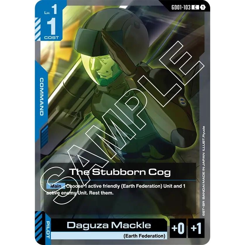 Image for The Stubborn Cog (GD01-103) (GD01) - Gundam Card Game