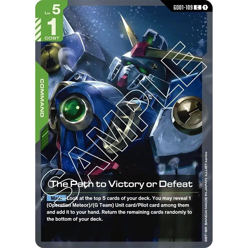 Image for The Path to Victory or Defeat (GD01-109) (GD01) - Gundam Card Game