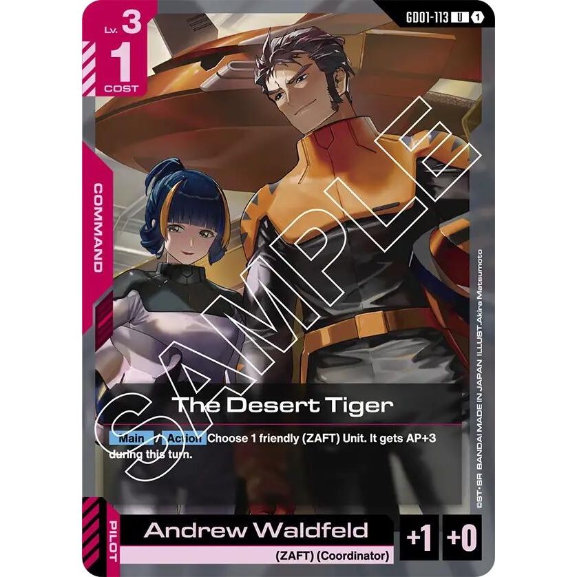 Image for The Desert Tiger (GD01-113) (GD01) - Gundam Card Game