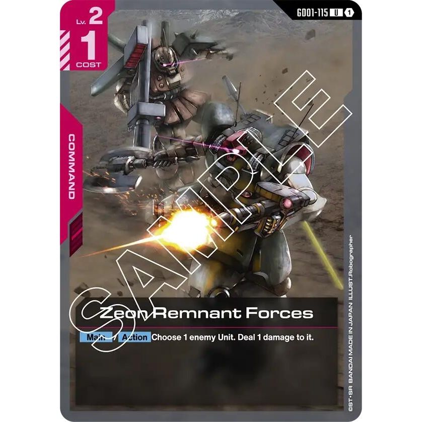 Image for Zeon Remnant Forces (GD01-115) (GD01) - Gundam Card Game