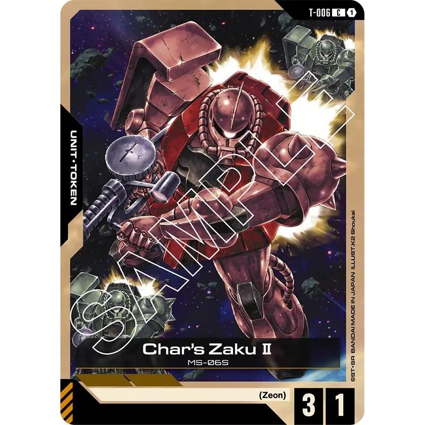 Image for Char's Zaku II (T-006) Token (T-006) (GD01) - Gundam Card Game