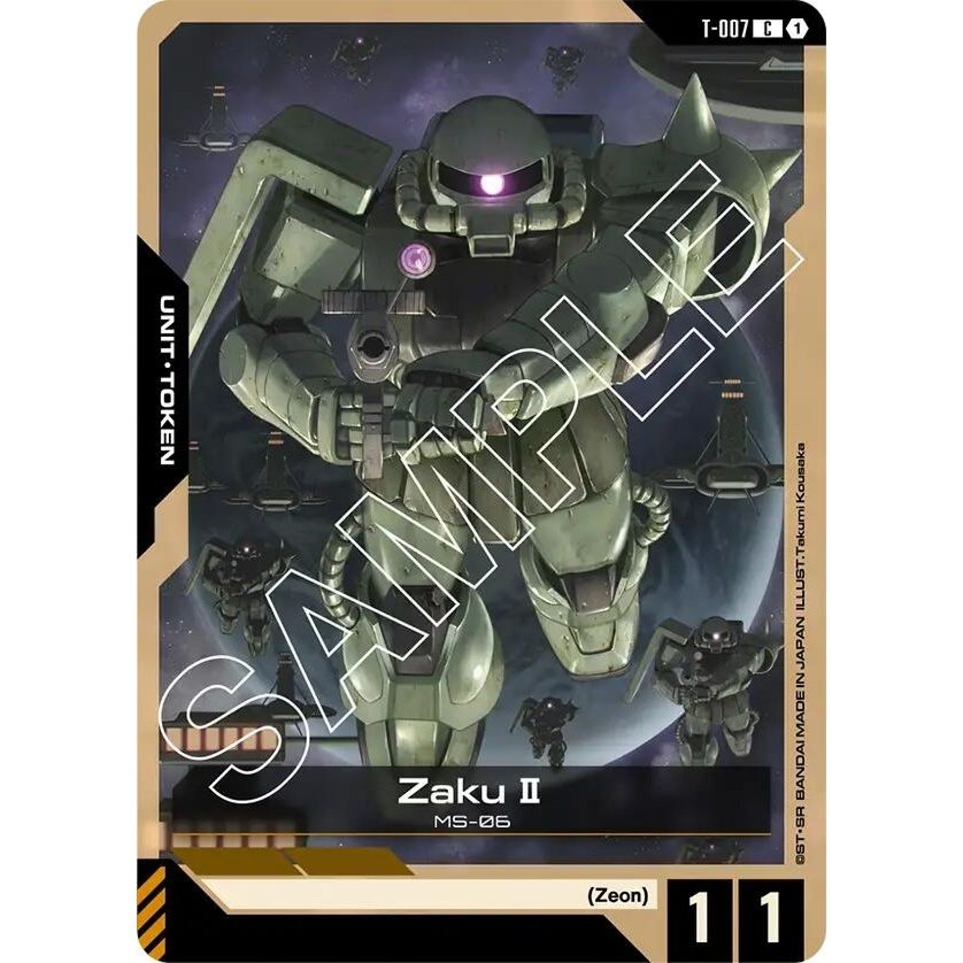 Image for Zaku II (T-007) Token (T-007) (GD01) - Gundam Card Game