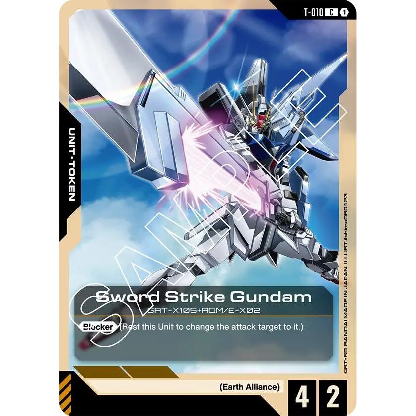 Image for Sword Strike Gundam (T-010) Token (T-010) (GD01) - Gundam Card Game