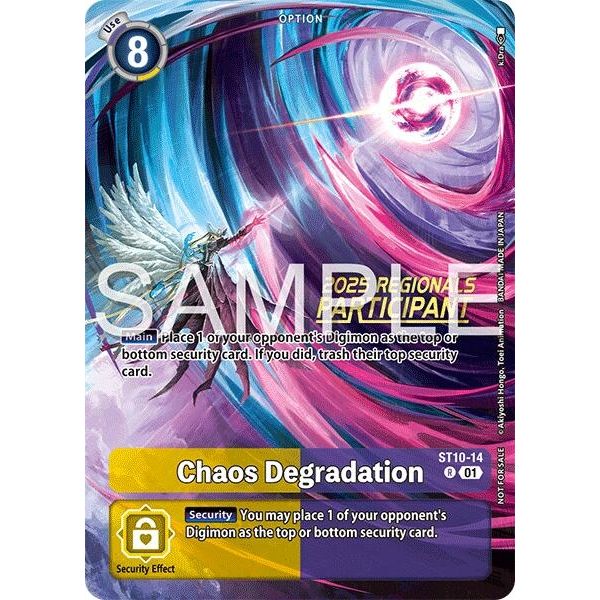 Image for Chaos Degradation (Regionals 25-26 Season 2 Participant) (ST10-14 R) (ST-10) - Digimon Card Game