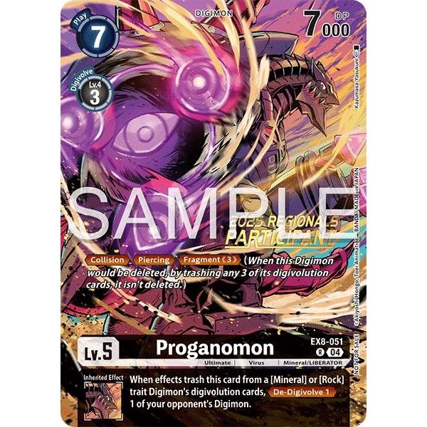Image for Proganomon (Regionals 25-26 Season 2 Participant) (EX8-051 R) - Digimon Card Game