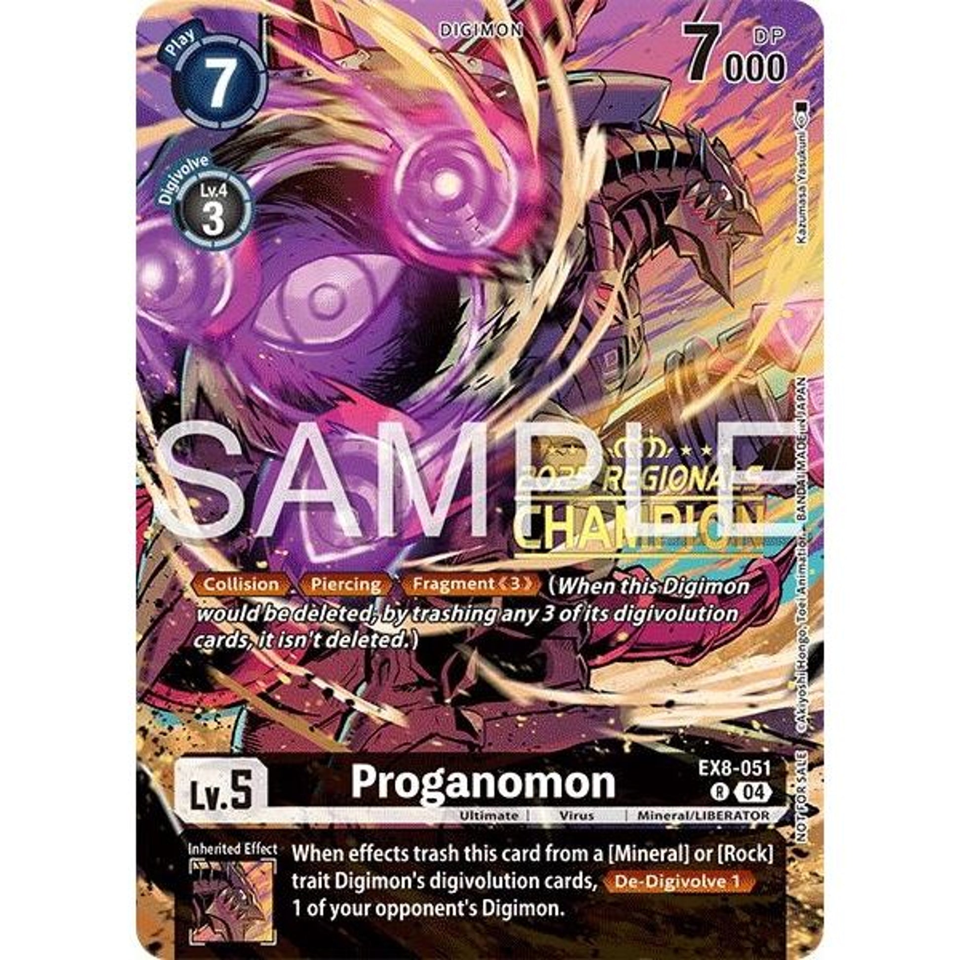 Image for Proganomon (Regionals 25-26 Season 2 Champion) (EX8-051 R) - Digimon Card Game