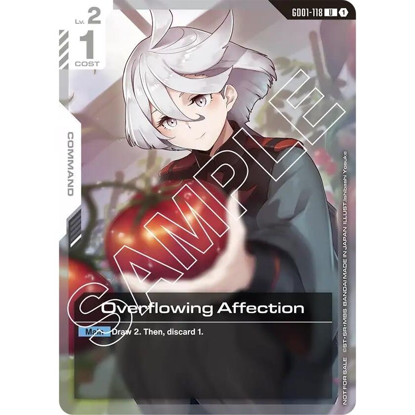 Image for Overflowing Affection (Newtype Challenge 2025 Mission 1) (GD01-118) (GCG-PR) - Gundam Card Game