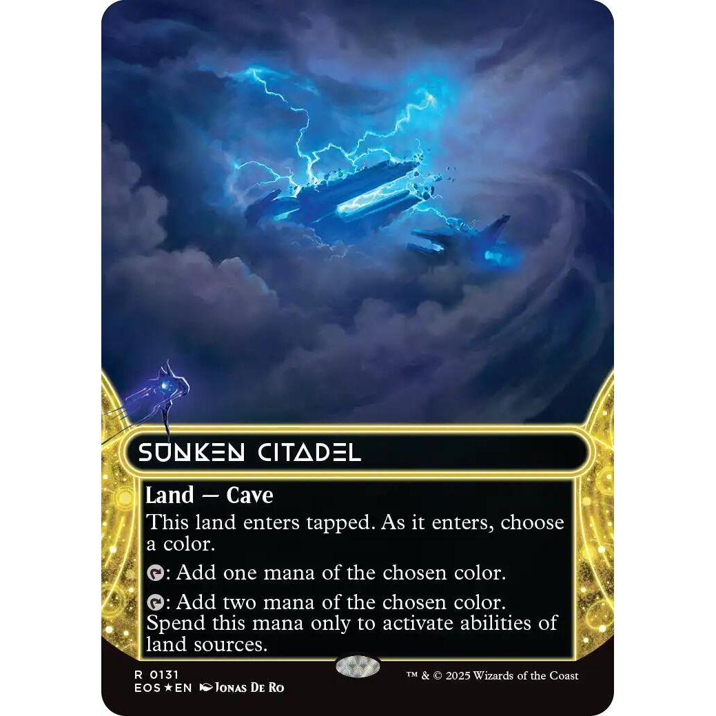 Image for Sunken Citadel (0131) (Borderless) (Galaxy Foil) (131) (EOS) - Magic: The Gathering