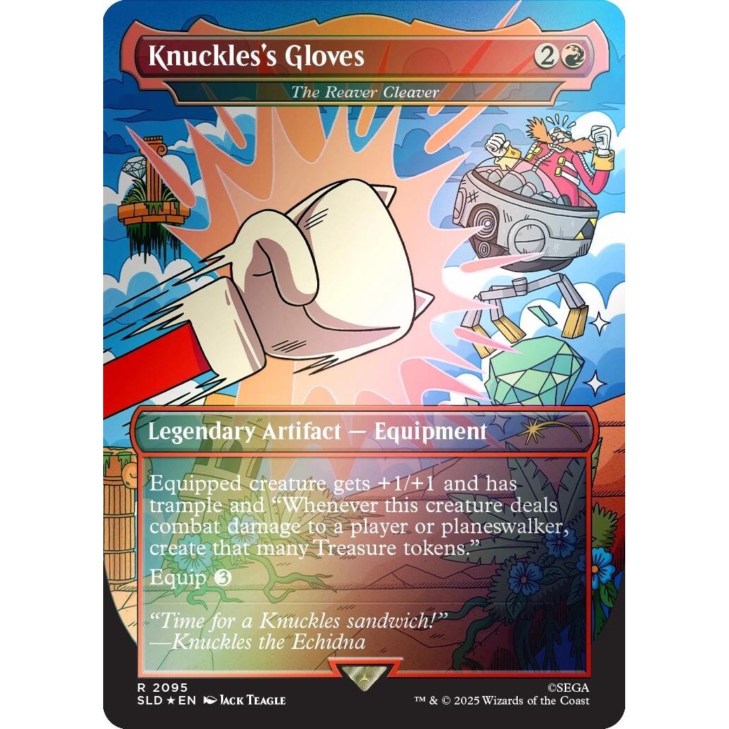 Image for Knuckles's Gloves - The Reaver Cleaver (Rainbow Foil) (2095) (SLD) - Magic: The Gathering