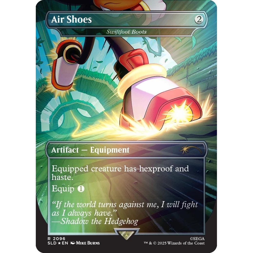 Image for Air Shoes - Swiftfoot Boots (Rainbow Foil) (2096) (SLD) - Magic: The Gathering