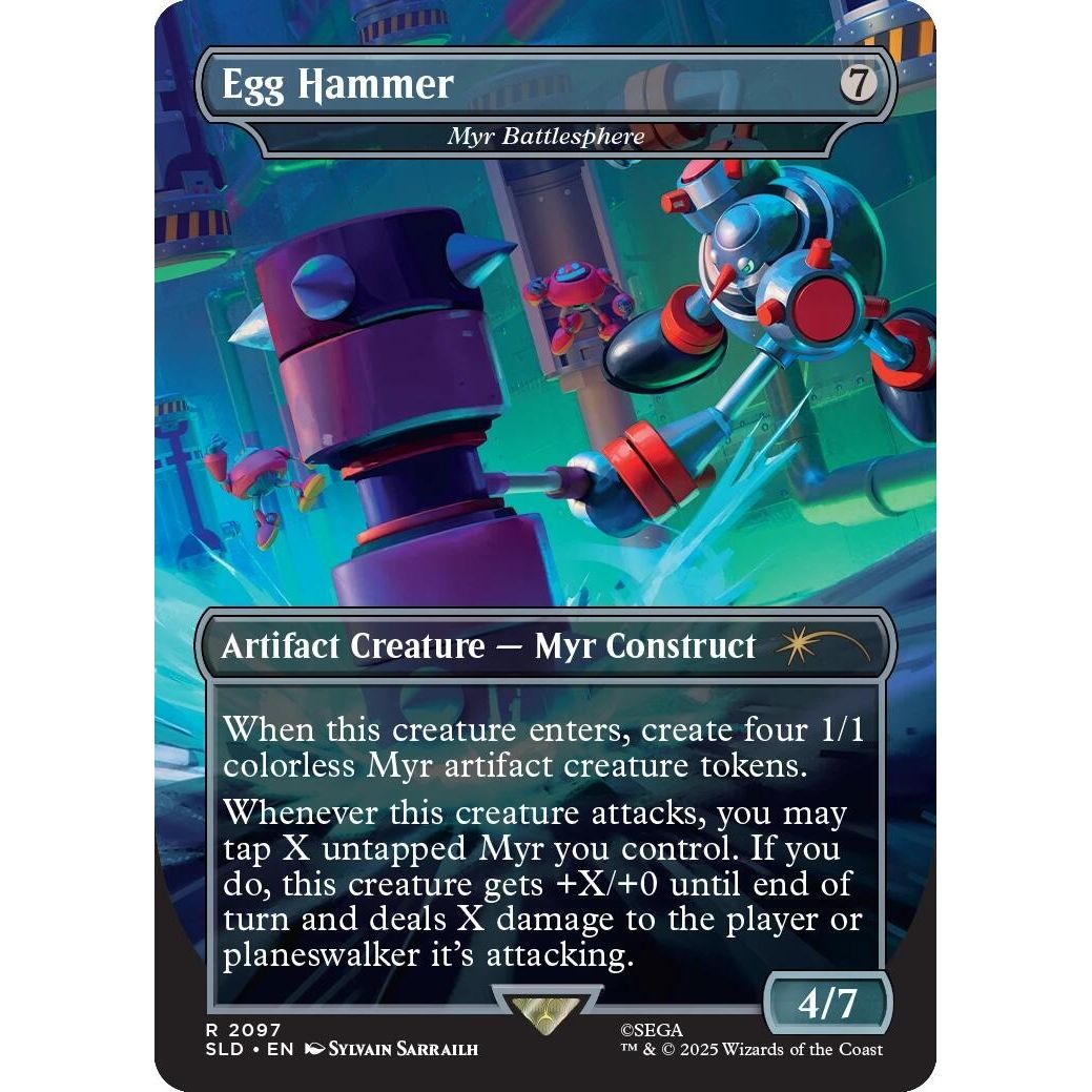 Image for Egg Hammer - Myr Battlesphere (2097) (SLD) - Magic: The Gathering