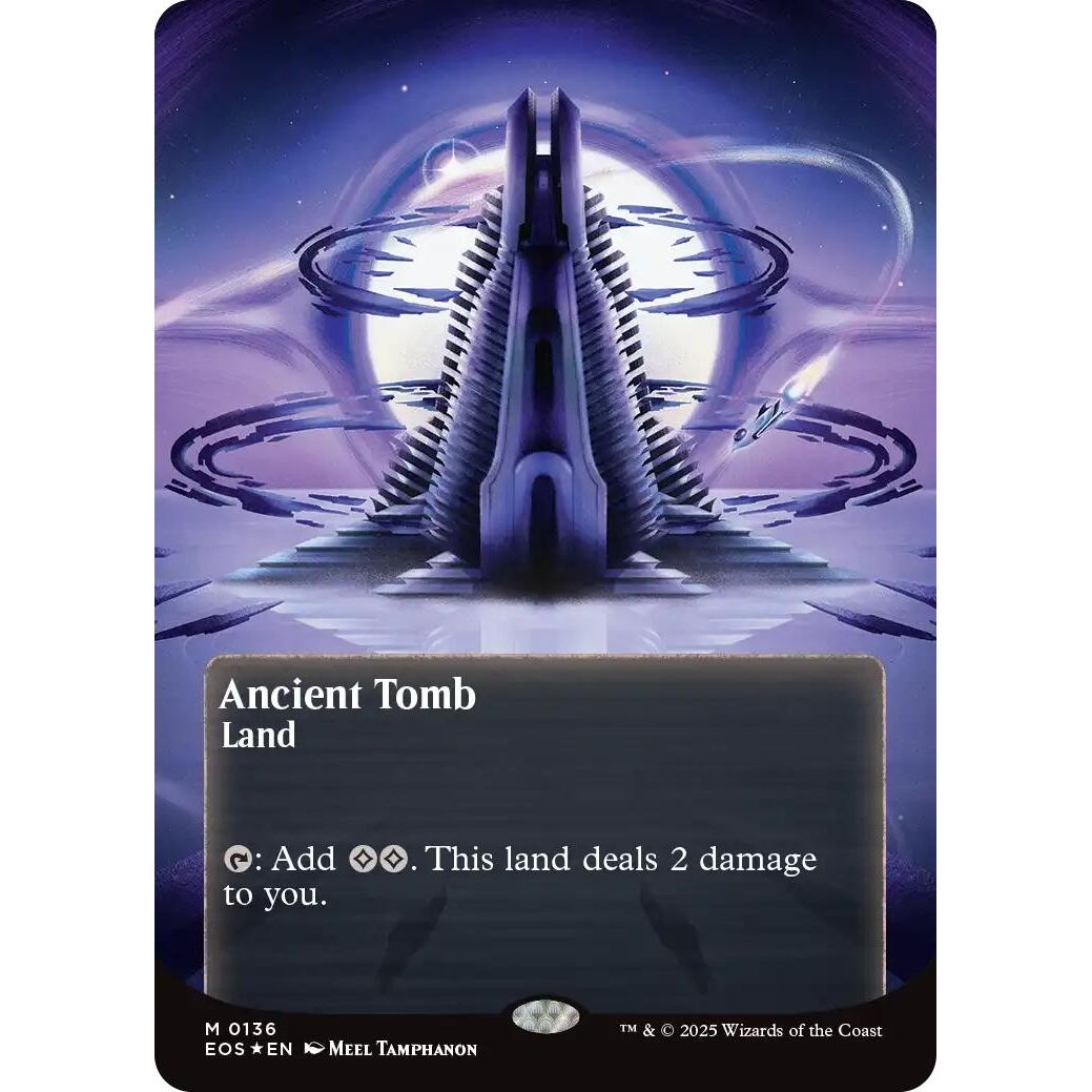 Image for Ancient Tomb (0136) (Borderless) (Galaxy Foil) (136) (EOS) - Magic: The Gathering