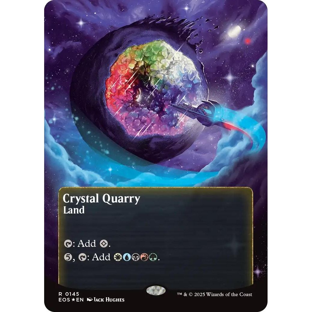 Image for Crystal Quarry (0145) (Borderless) (Galaxy Foil) (145) (EOS) - Magic: The Gathering