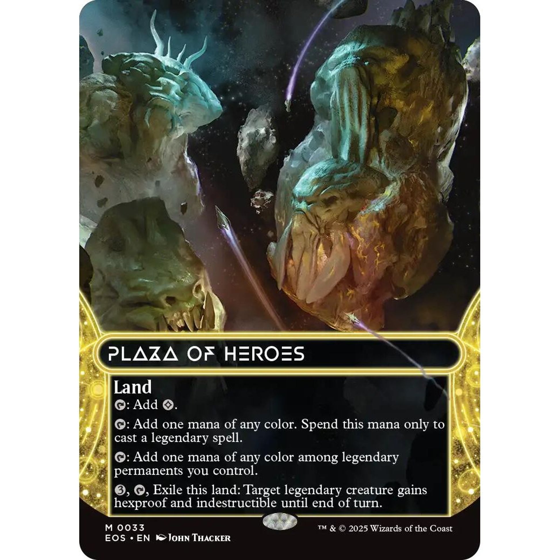 Image for Plaza of Heroes (0033) (Borderless) (33) (EOS) - Magic: The Gathering