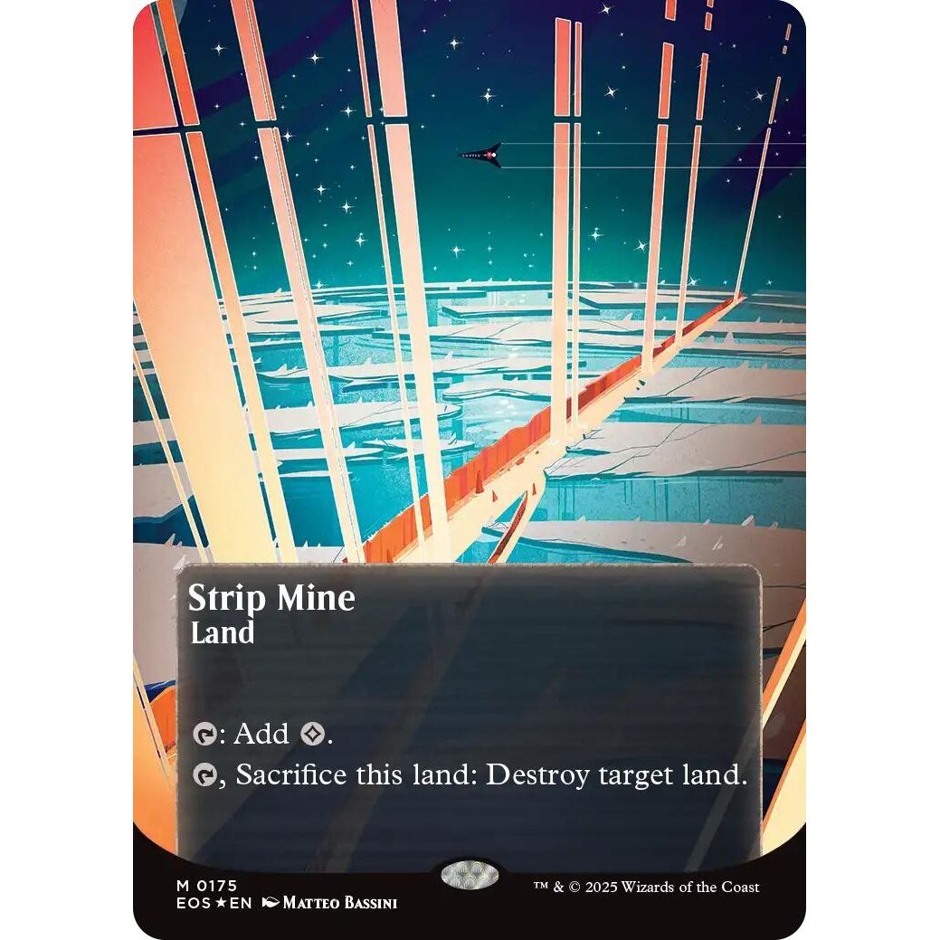 Image for Strip Mine (0175) (Borderless) (Galaxy Foil) (175) (EOS) - Magic: The Gathering
