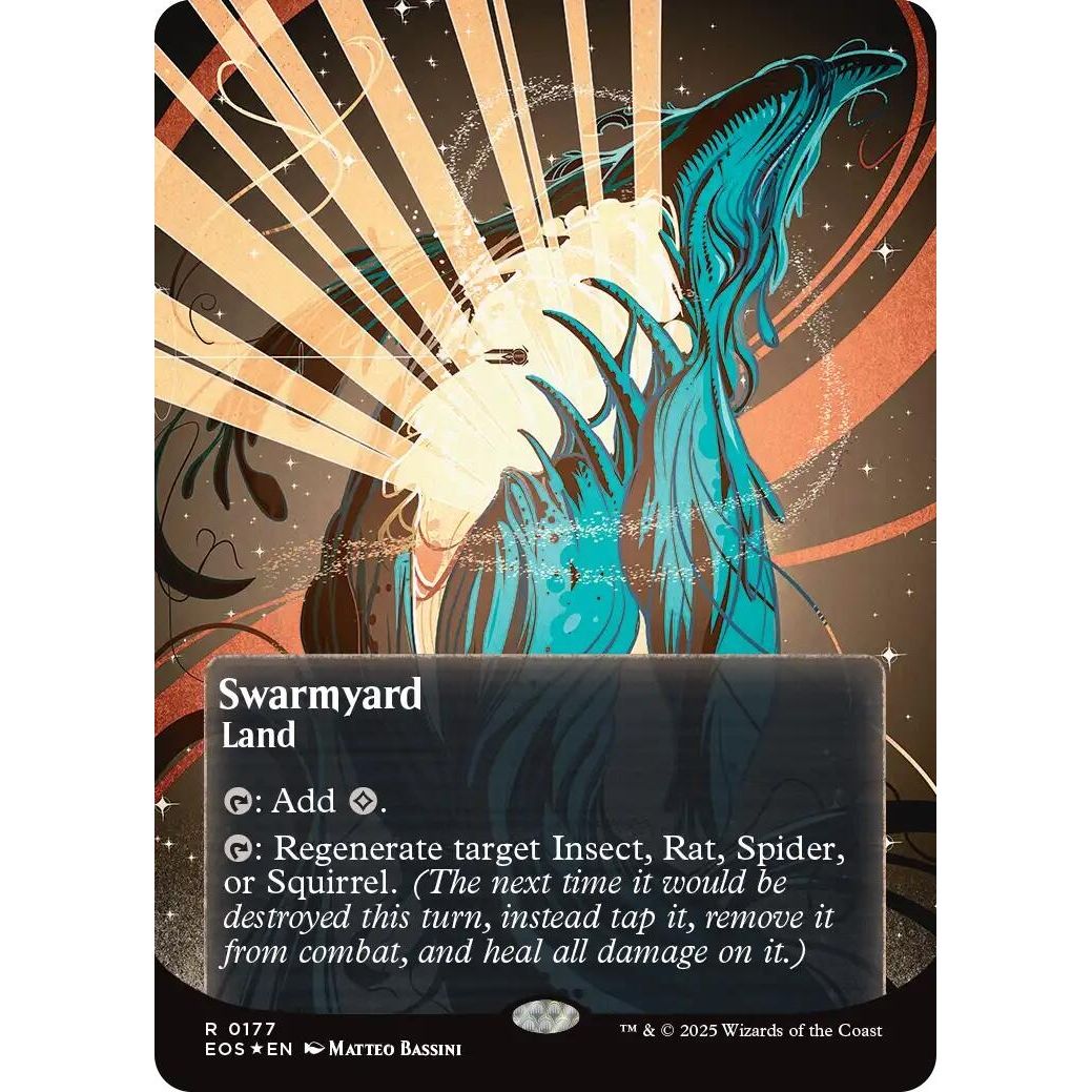Image for Swarmyard (0177) (Borderless) (Galaxy Foil) (177) (EOS) - Magic: The Gathering