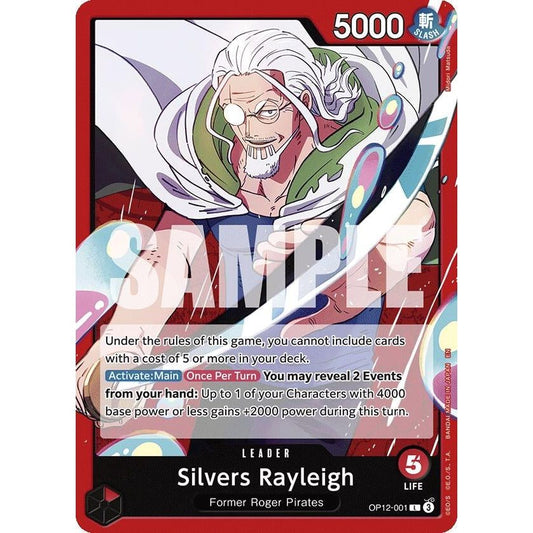 Image for Silvers Rayleigh (OP12-001) (OP12) - One Piece Card Game