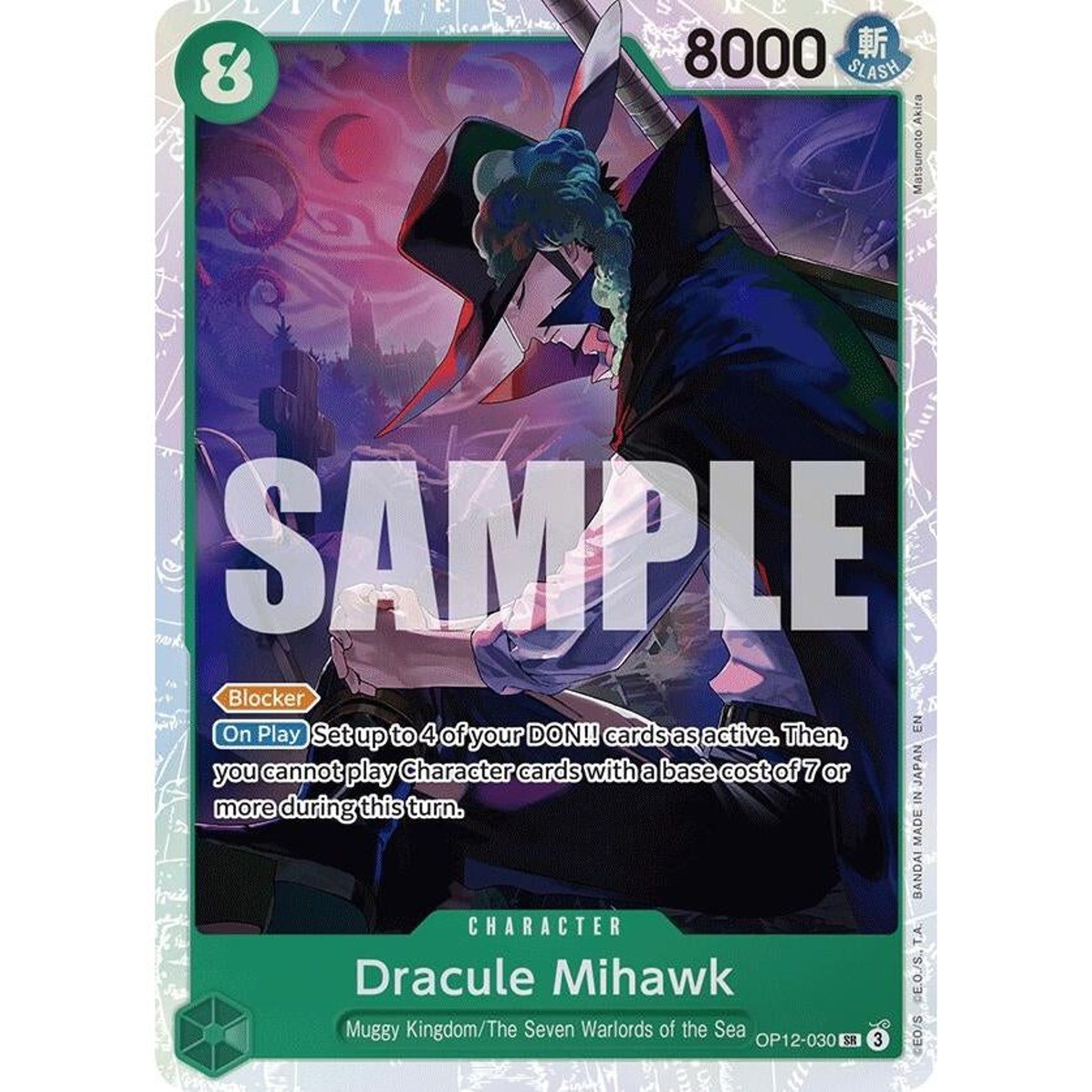 Image for Dracule Mihawk (OP12-030) (OP12) - One Piece Card Game