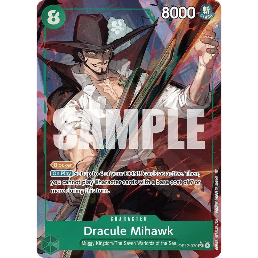 Image for Dracule Mihawk (Alternate Art) (OP12-030) (OP12) - One Piece Card Game