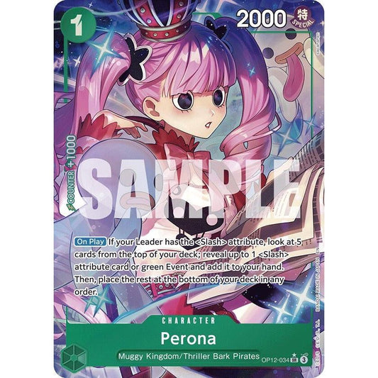 Image for Perona (Alternate Art) (OP12-034) (OP12) - One Piece Card Game