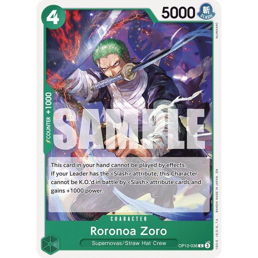 Image for Roronoa Zoro (036) (OP12-036) (OP12) - One Piece Card Game
