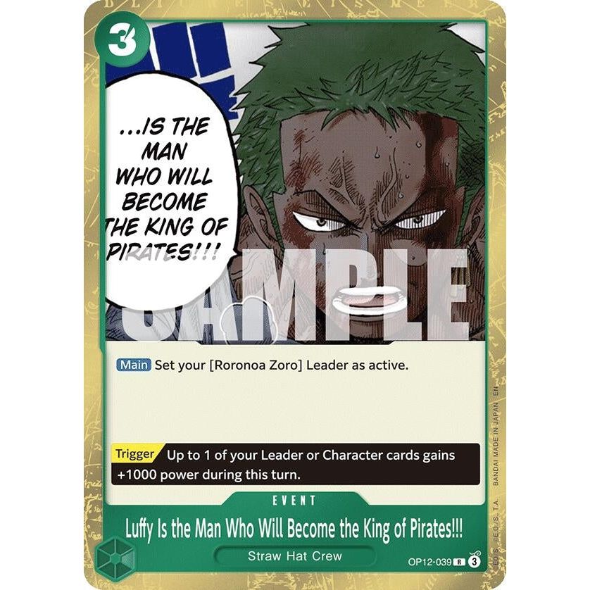 Image for Luffy Is the Man Who Will Become the King of Pirates!!! (OP12-039) (OP12) - One Piece Card Game