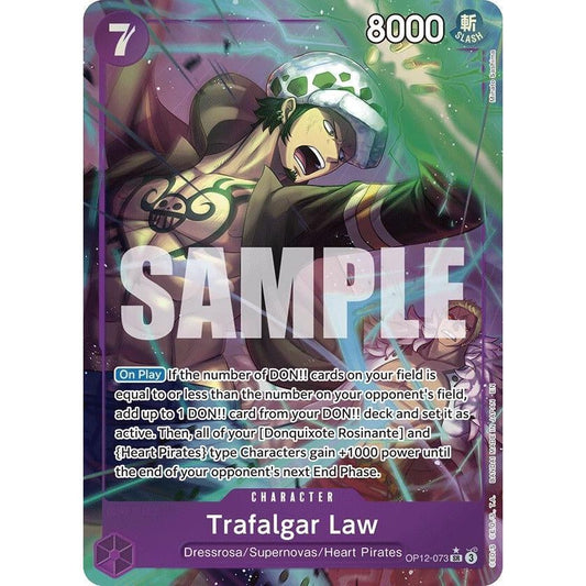 Image for Trafalgar Law (073) (Alternate Art) (OP12-073) (OP12) - One Piece Card Game