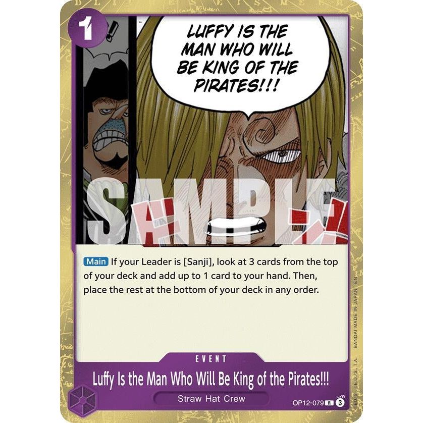 Image for Luffy Is the Man Who Will Be King of the Pirates!!! (OP12-079) (OP12) - One Piece Card Game