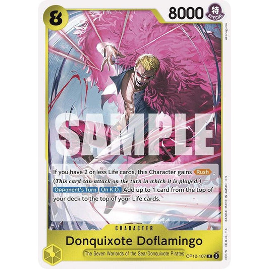 Image for Donquixote Doflamingo (OP12-107) (OP12) - One Piece Card Game