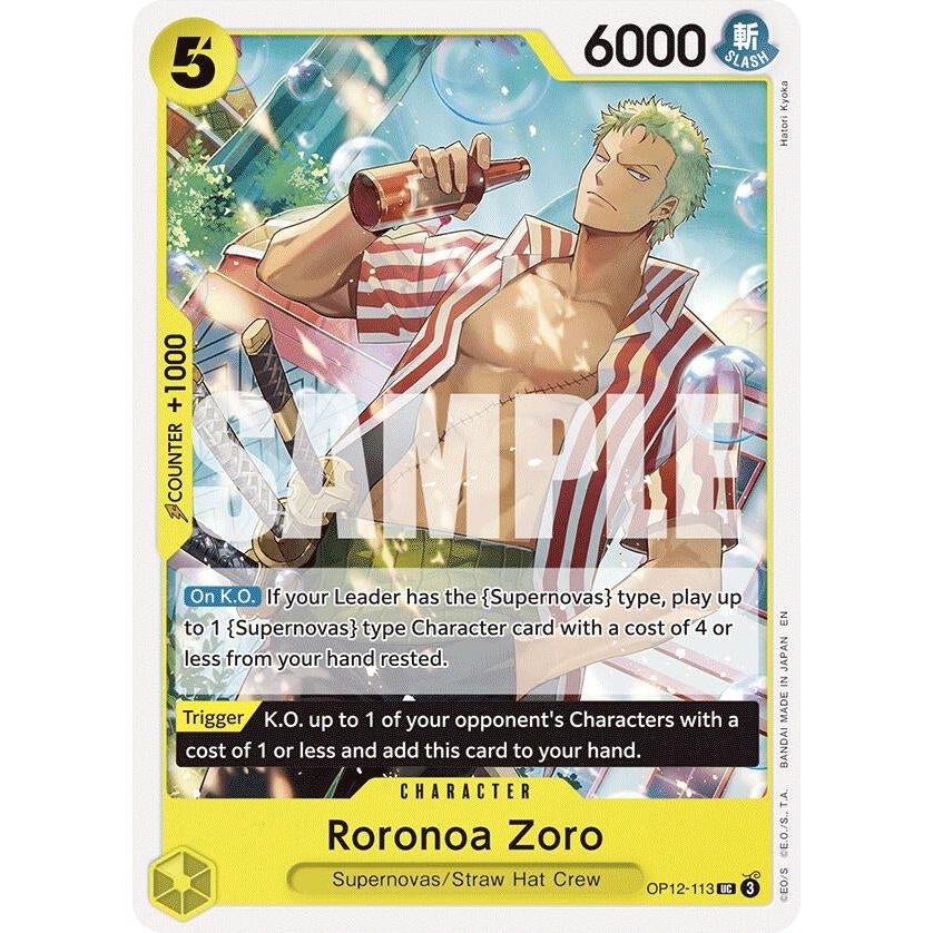 Image for Roronoa Zoro (113) (OP12-113) (OP12) - One Piece Card Game