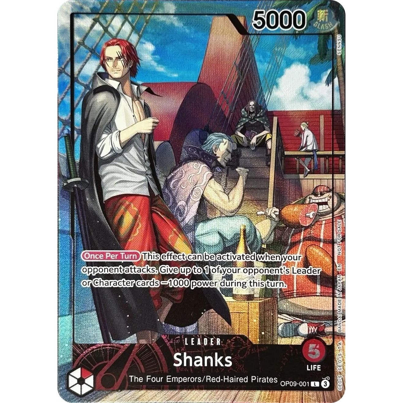 Image for Shanks (2025 PSA Magazine Promo) (OP09-001) (OP-PR) - One Piece Card Game