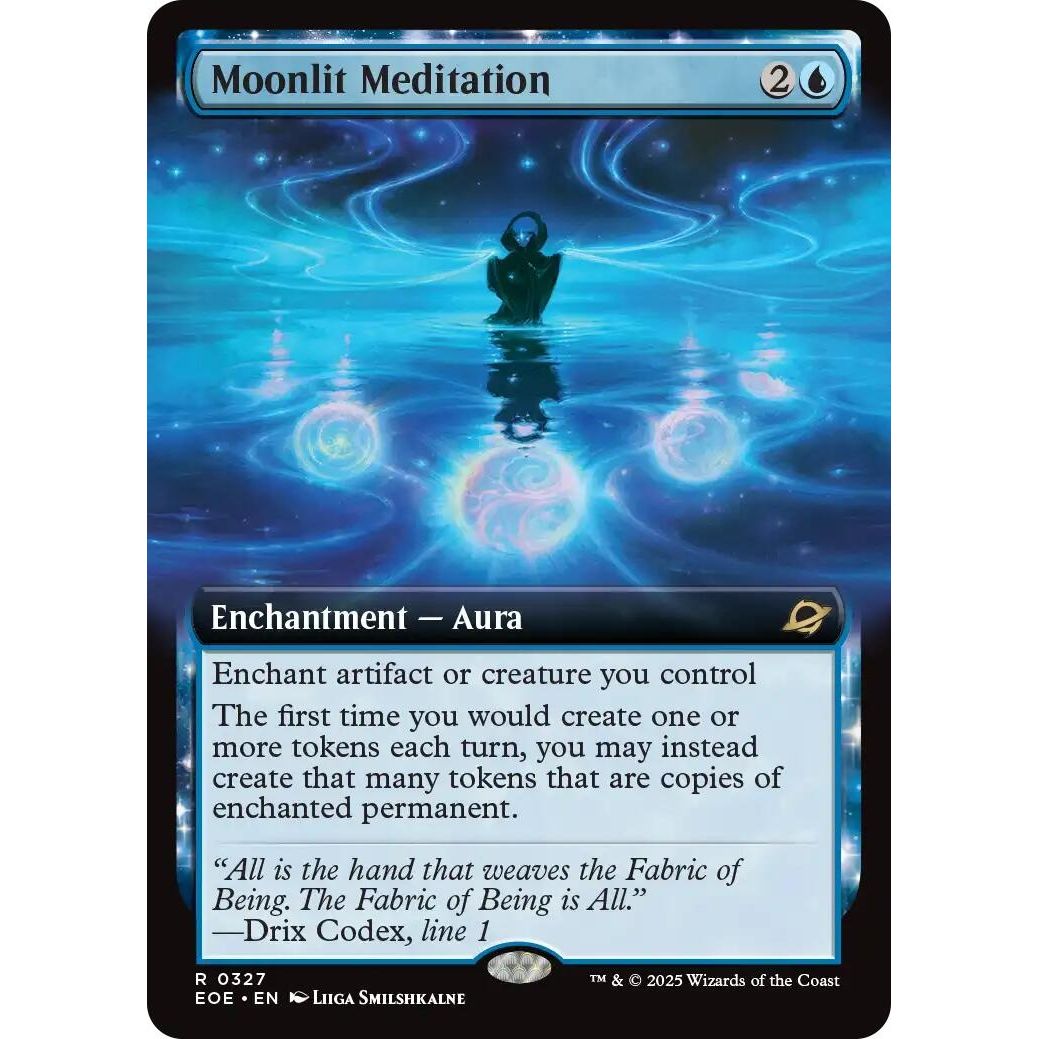 Image for Moonlit Meditation (Extended Art) (327) (EOE) - Magic: The Gathering