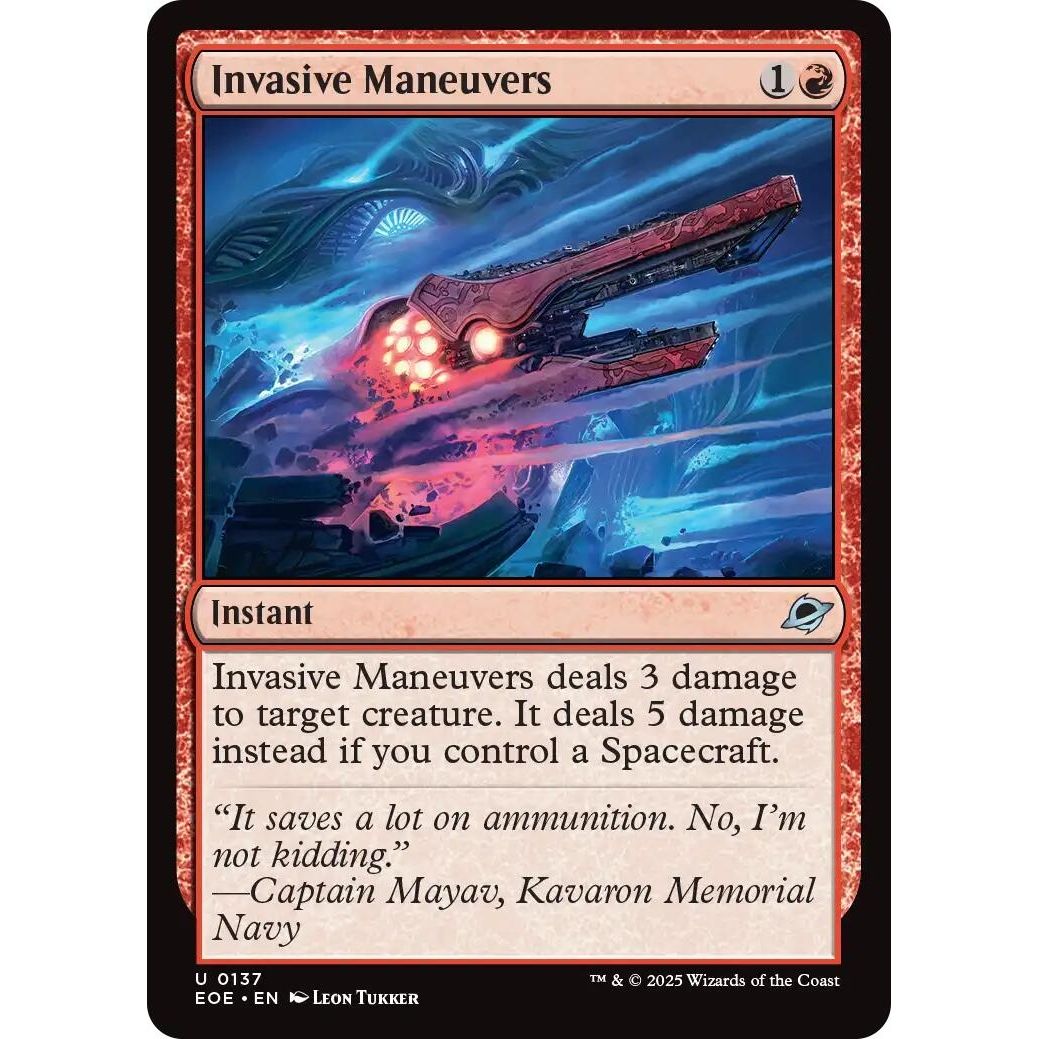 Image for Invasive Maneuvers (137) (EOE) - Magic: The Gathering