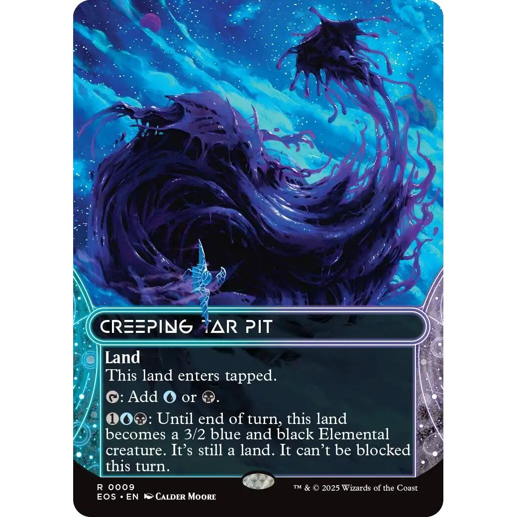 Image for Creeping Tar Pit (0009) (Borderless) (9) (EOS) - Magic: The Gathering