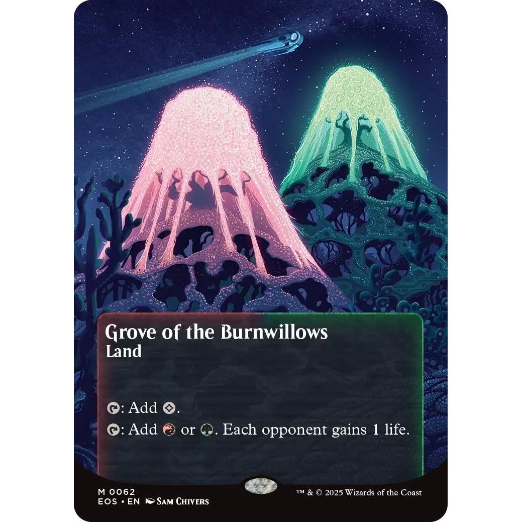 Image for Grove of the Burnwillows (0062) (Borderless) (62) (EOS) - Magic: The Gathering