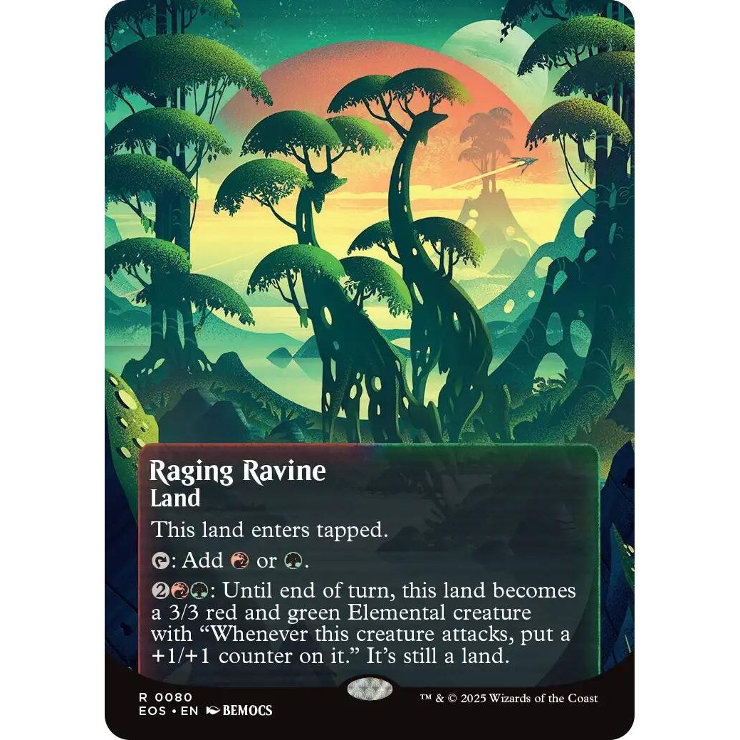 Image for Raging Ravine (0080) (Borderless) (80) (EOS) - Magic: The Gathering