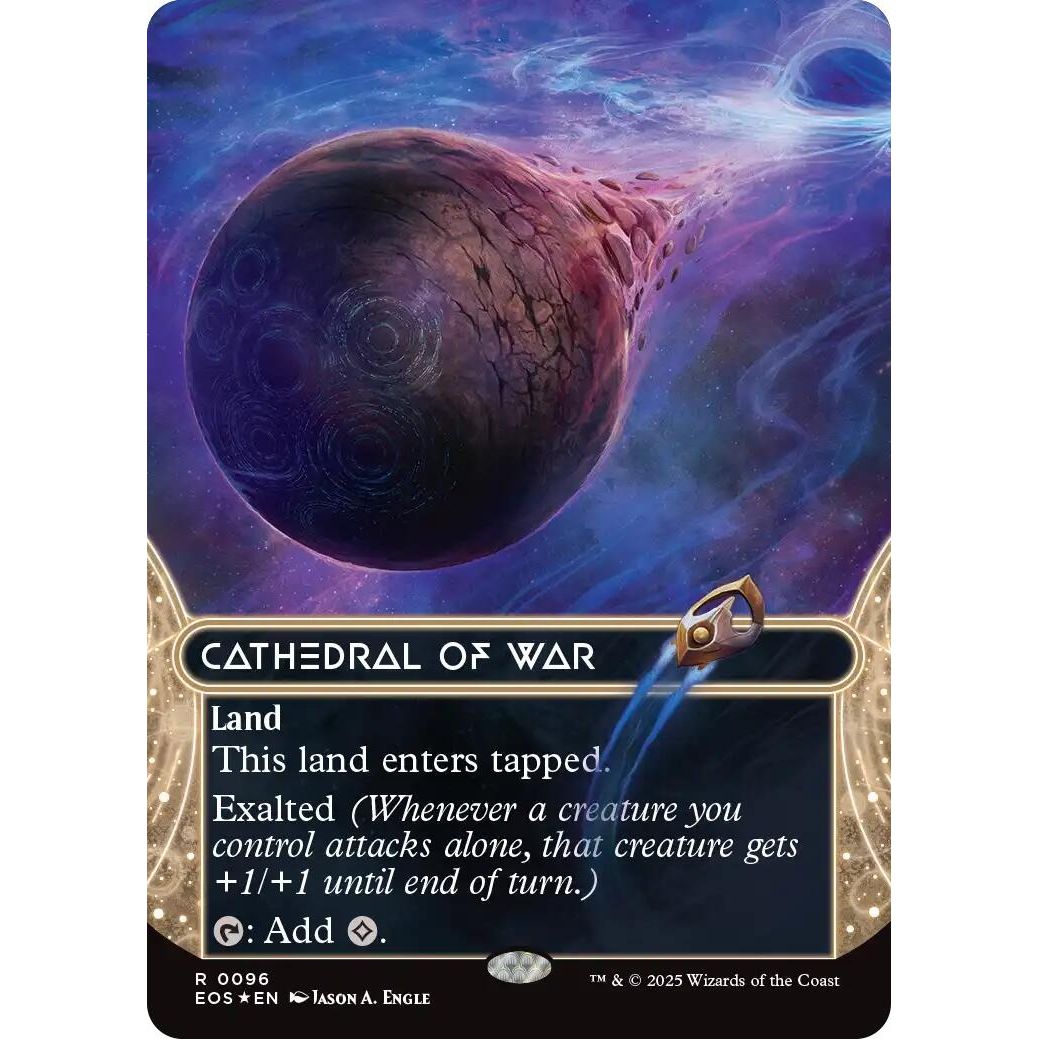Image for Cathedral of War (0096) (Borderless) (Galaxy Foil) (96) (EOS) - Magic: The Gathering